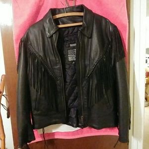 Bikers Fringed Leather Jacket